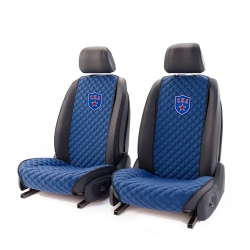 Комплект передних темно-синих накидок с вышивкой 